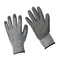 Polyethylenové rukavice Manutan Expert polomáčené v polyuretanu, šedé