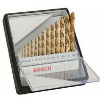 Bosch - 13dílná sada vrtáků do kovu Robust Line HSS-TiN, 135° 1,5, 2, 2,5, 3, 3,2, 3,5, 4, 4,5, 4,8, 5, 5,5