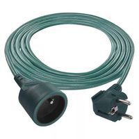 Prodlužovací kabel Emos, zelený, PVC, 1 zásuvka, 2 m