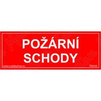 Požární tabulky - Požární schody