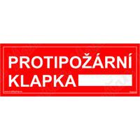 Požární tabulky - Protipožární klapka