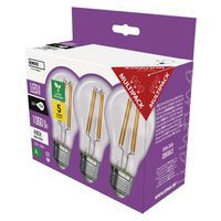 LED žárovky Filament A60, patice E27, 5 W, 3 ks