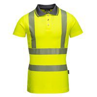 Dámská reflexní polokošile s krátkým rukávem Pro Hi-Vis, žlutá