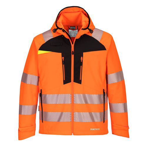 Softshell DX4 Hi-Vis, černá/oranžová