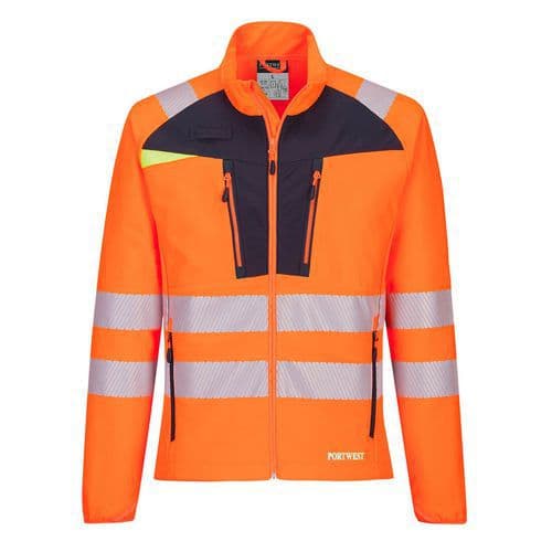 Základní vrstva DX4 Hi-Vis se zipem, černá/oranžová