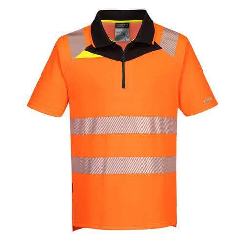 Polokošile DX4 Hi-Vis S/S, černá/oranžová