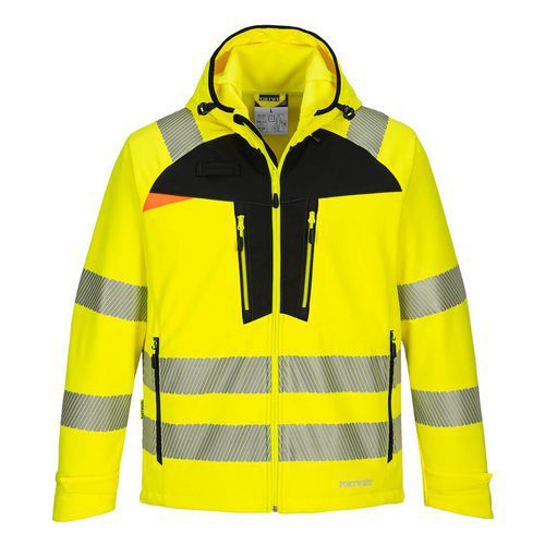 Softshell DX4 Hi-Vis, černá/žlutá