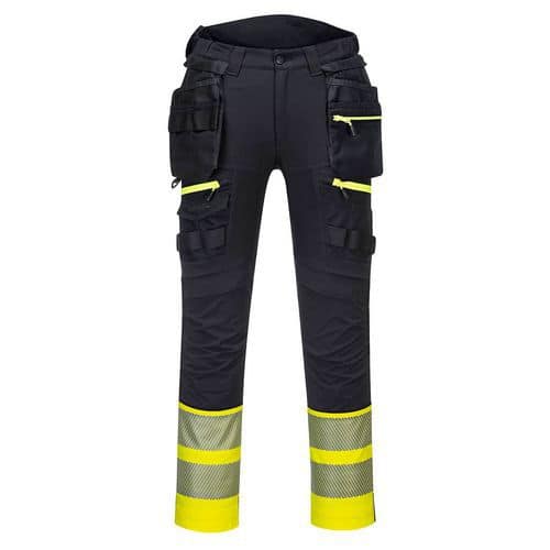 DX4 Kalhoty Holster Hi-Vis Třída 1, černá/žlutá