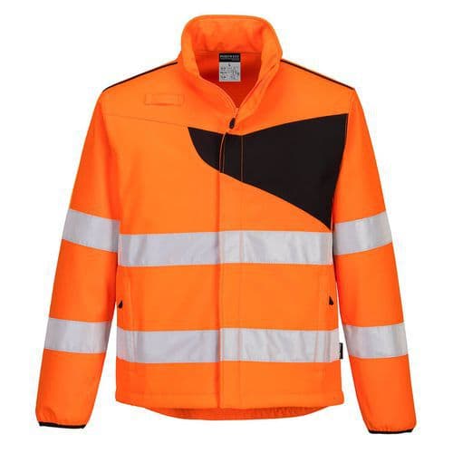 PW2 Hi-Vis Softshell (2L), černá/oranžová