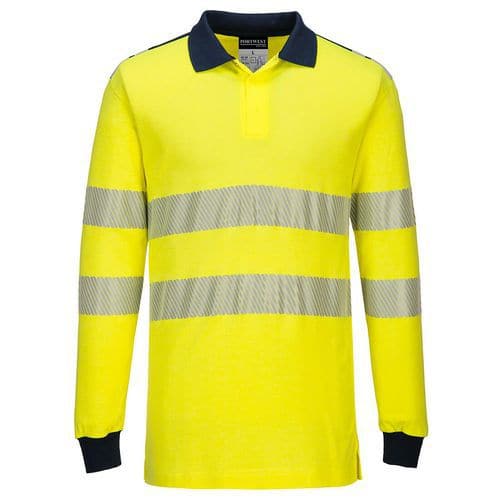 FR Hi-Vis polokošile, modrá/žlutá