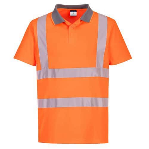 Eco Hi-Vis S/S Polo, 6 ks v balení, oranžová