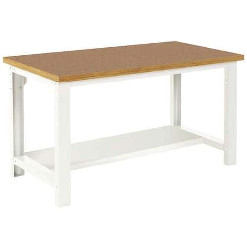 Pracovní stoly Bott Cubio, fenol, pevná police, šířka 150 cm