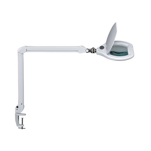 LED laboratorní lampa Maul s lupou, 17 W