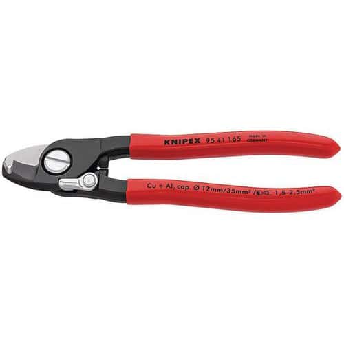 Nůžky na kabely Knipex s otevírací pružinou, délka 165 mm