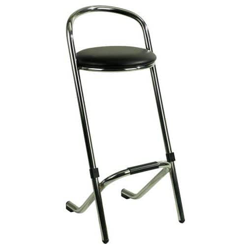 Barová židle McQueen, stohovatelná, černá