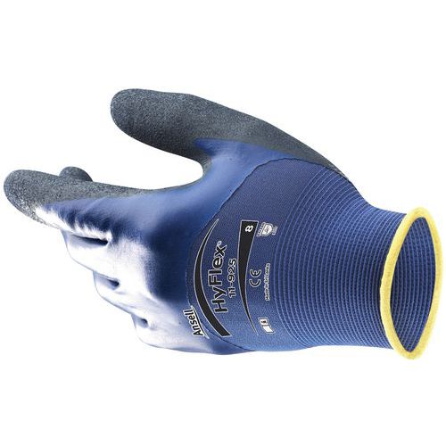 Nylonové rukavice Ansell HyFlex® 11-925 polomáčené v nitrilu