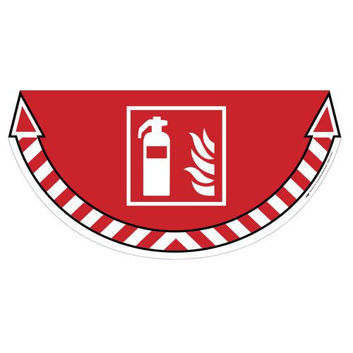 Podlahové požární značení - hasicí přístroj.