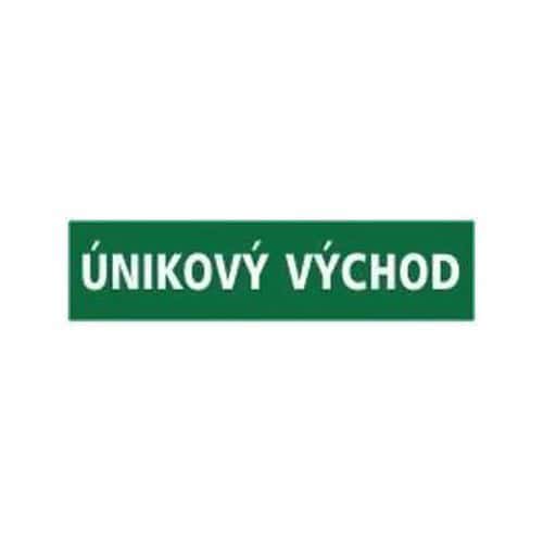 Únikové fotoluminiscenční bezpečnostní tabulky - Únikový východ