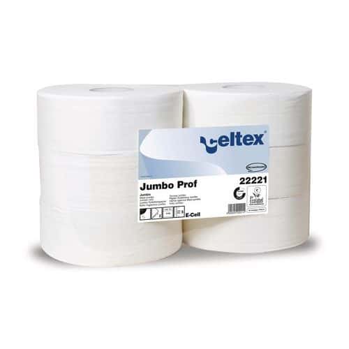 Toaletní papír Celtex Lux Jumbo 2vrstvý, 27 cm, 1780 útržků, bílý, 6 rolí