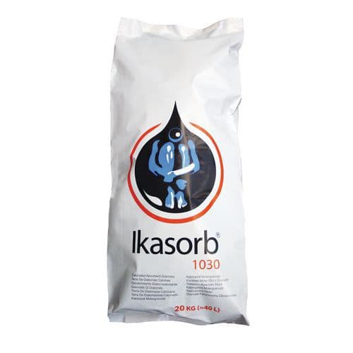 Sypký sorbent Ikasorb 1030, sorpční kapacita 15,5 l, balení 20 kg