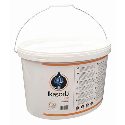 Sypký sorbent Ikasorb 1850, sorpční kapacita 10,5 l, balení kyblík 10 kg