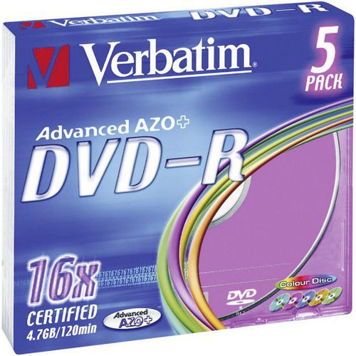 Verbatim DVD+-R/+-RW 4,7 GB 4-16x, AZO, 5 - 10 ks