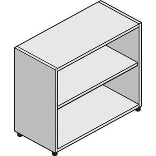 Střední široká skříň System, 86 x 86 x 45 cm, otevřená