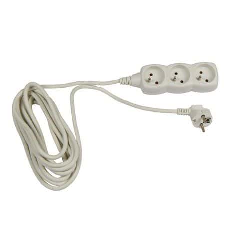 Prodlužovací kabel Emos, 3 zásuvky, 1,5 - 5 m