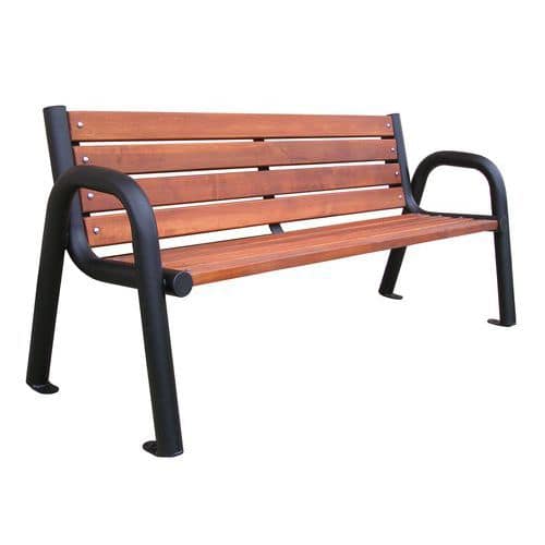 Skandinávská lavička s područkou - šířka 180 cm