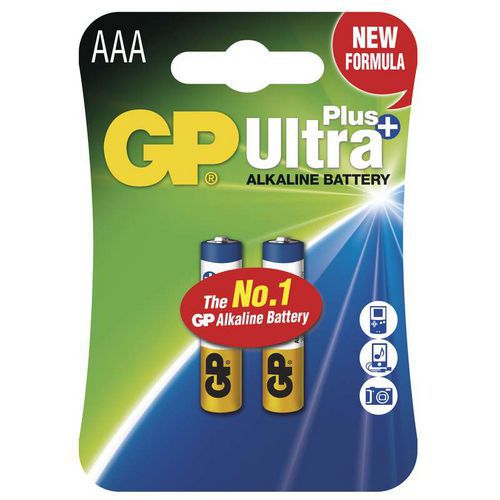 Alkalická baterie GP Ultra Plus LR03 (AAA), blistr