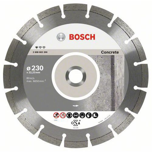 Bosch - Diamantové řezné kotouče Standard for Concrete pro úhlové brusky