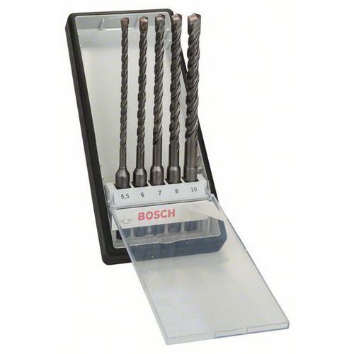 Bosch - 5dílná sada vrtáků do kladiv Robust Line SDS-plus-5 Ø 5,5,6,7,8,10 x 165mm