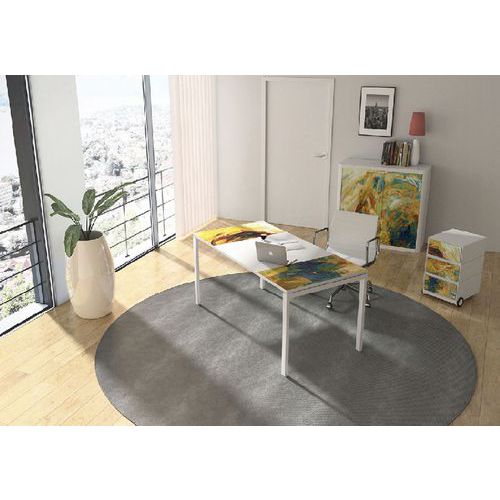 Sestava nábytku do kanceláře Manutan Expert Easy Office, stůl 160 x 80 cm