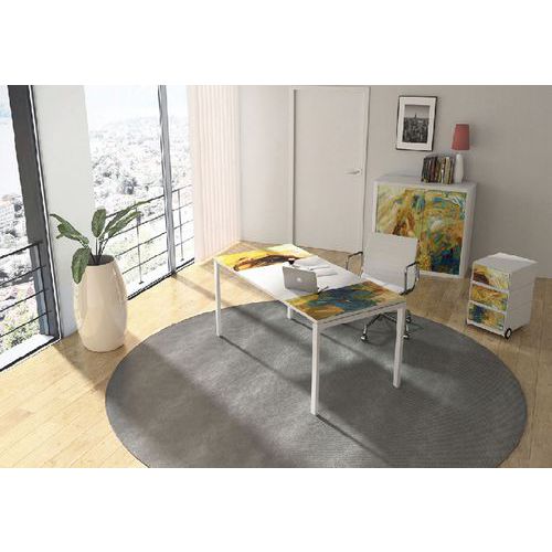 Sestava nábytku do kanceláře Manutan Expert Easy Office, stůl 140 x 80 cm