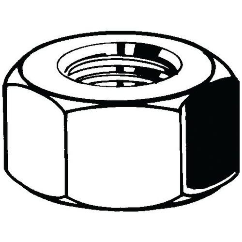 Hexagon nuts ASME B18.2.2 Ocel Bez PU Grade 5