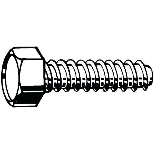 Samořezný šroub se šestihrannou hlavou DIN 7976 F Ocel Pozinkované bez hrotu