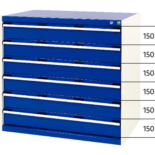 Dílenské zásuvkové skříně Bott SL-107, výška 100 cm