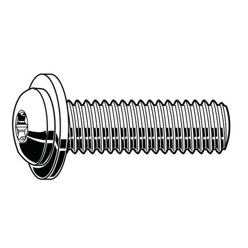 Šroub s půlkulatou hlavou s T-hvězdicí a nákružkem ISO 7380-2 Nerezocel A2