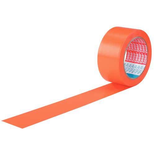 PVC lepicí pásky na stavbu Tesa 4843, 33 m, 50 mm, oranžové
