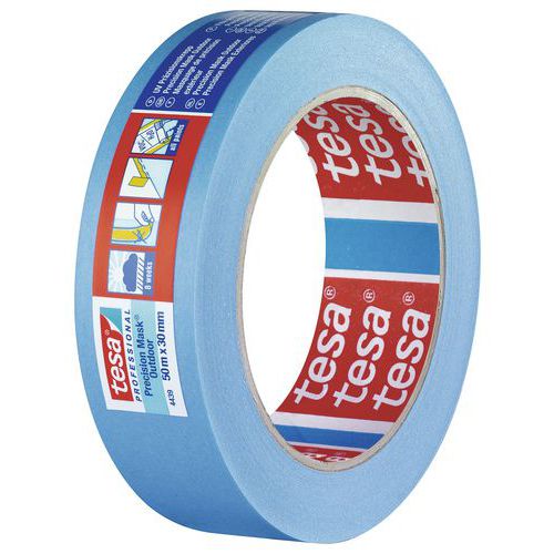 Maskovací lepicí páska Tesa 4439, 50 m, 25 mm, modrá