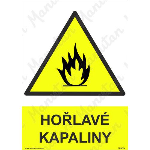 Výstražné tabulky - Hořlavé kapaliny