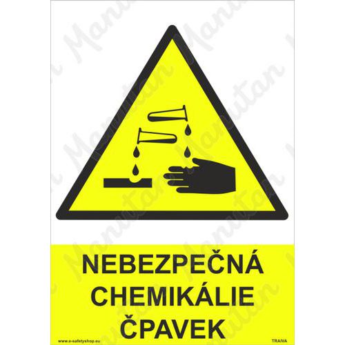 Výstražné tabulky - Nebezpečná chemikálie čpavek