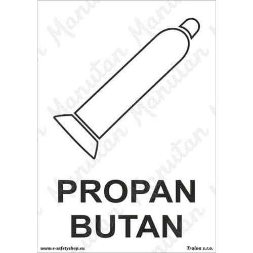 Informační tabulky - Propan butan