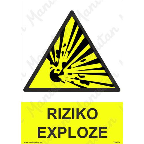 Výstražné tabulky - Riziko exploze