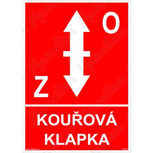 Požární tabulky - Kouřová klapka