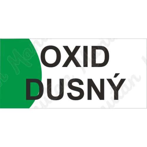 Informační tabulky - Oxid dusný