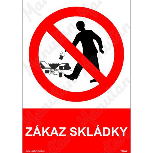 Zákazové tabulky - Zákaz skládky