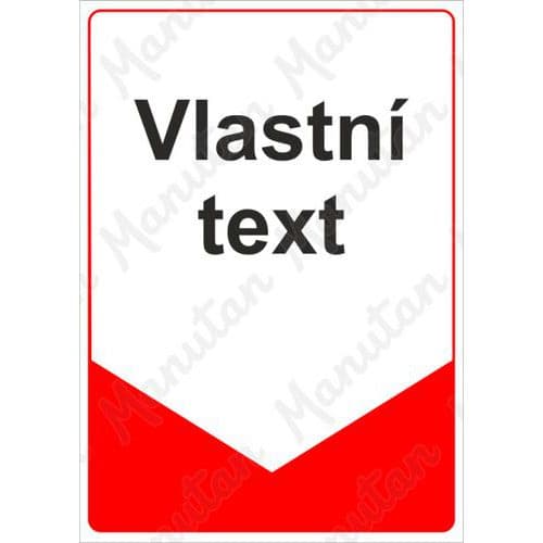 Informační tabulky - Tabulka s vlastním textem