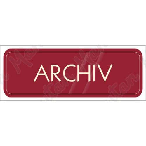 Informační tabulky - Archiv