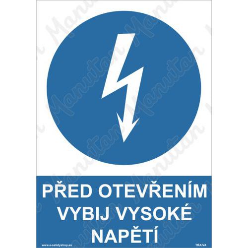 Příkazové tabulky - Před otevřením vybij vysoké napětí